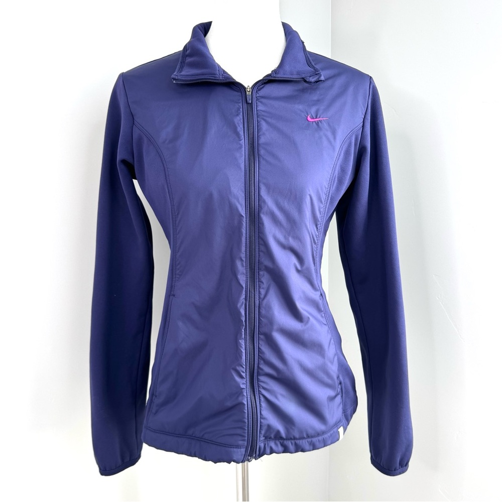 Nike Therma Fit Athletic Jacket Women’s Size Medium Purple Full Zip